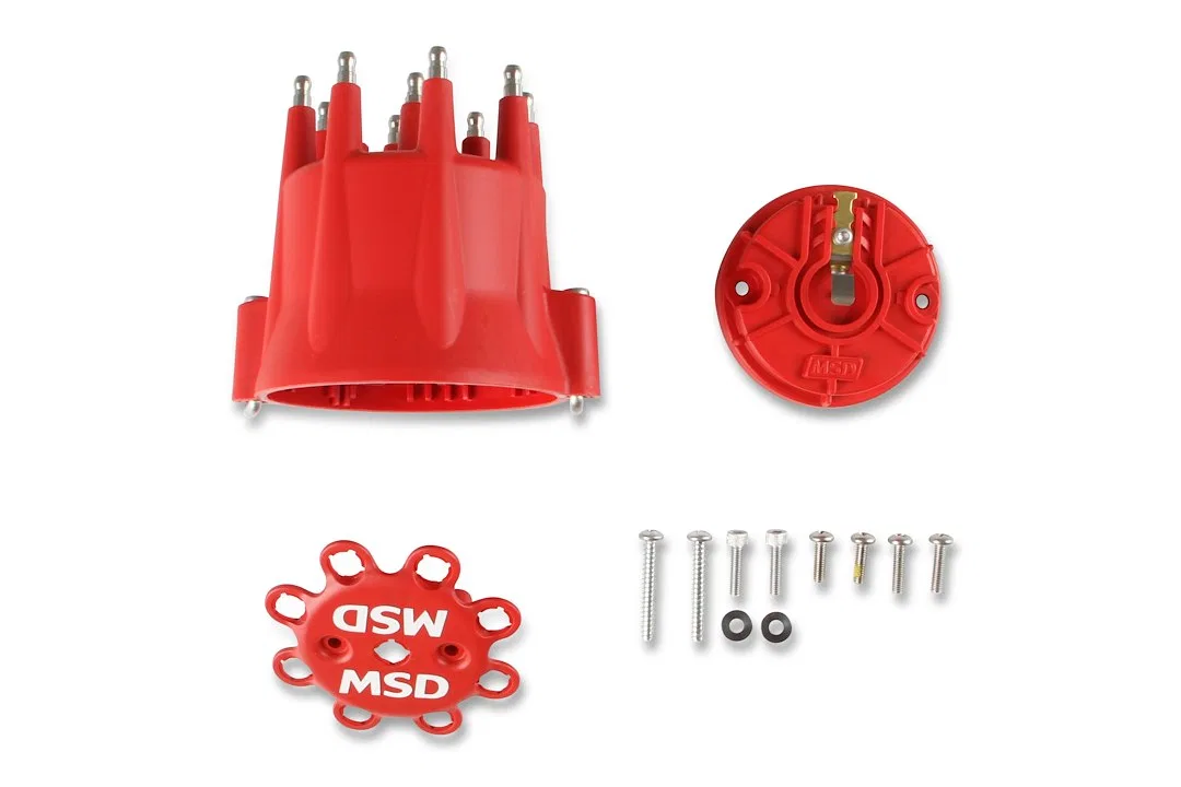84335 – MSD CO. Distributor Cap and Rotor Kit, For Use With MSD Pro-Billet Distributors With Wire Retainer Bolt Down ...